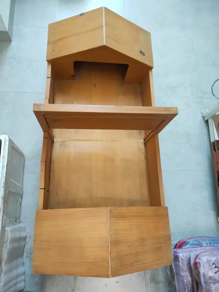 Kandang Display PET SHOP untuk Kelinci KURA DARAT bahan Jati Belanda