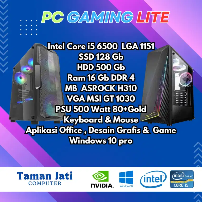 PC Gaming Core i5 Paketan CPU Only