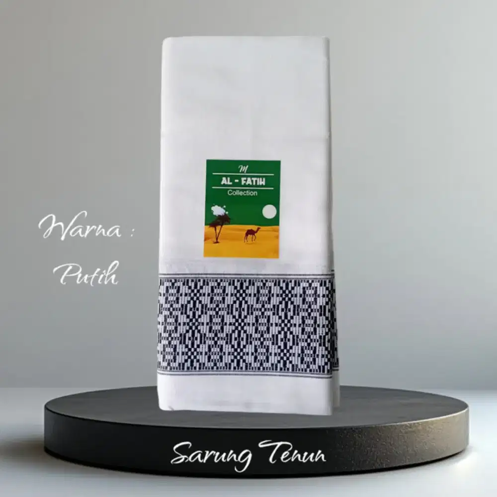 Sarung tenun hitam dan putih bisa COD