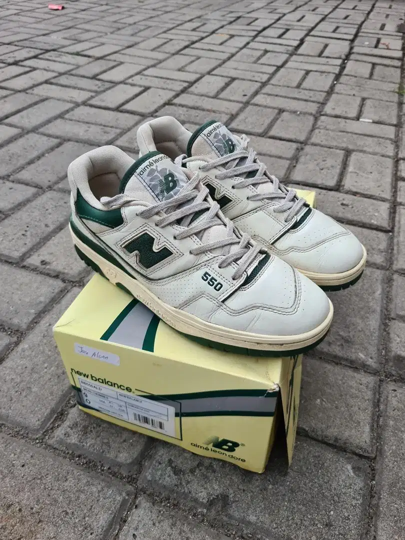 New Balance 550 Aime Leon Dore White Green