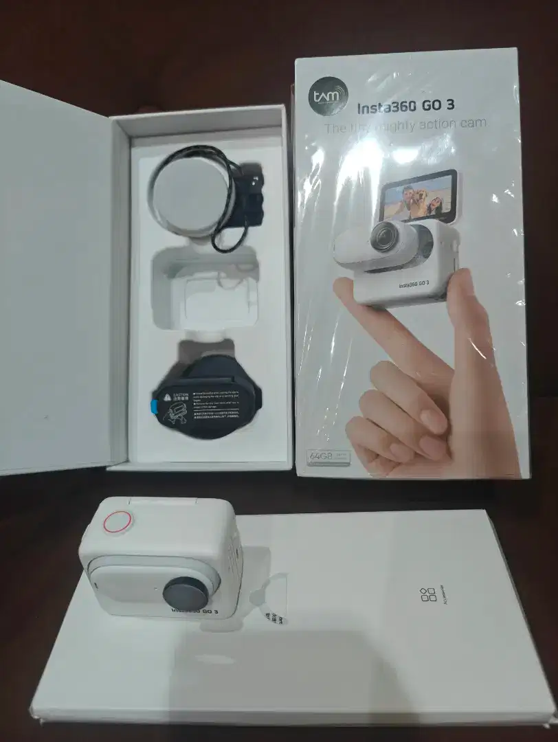 Insta360 Go 3 128gb grs resmi fullset original insta 360