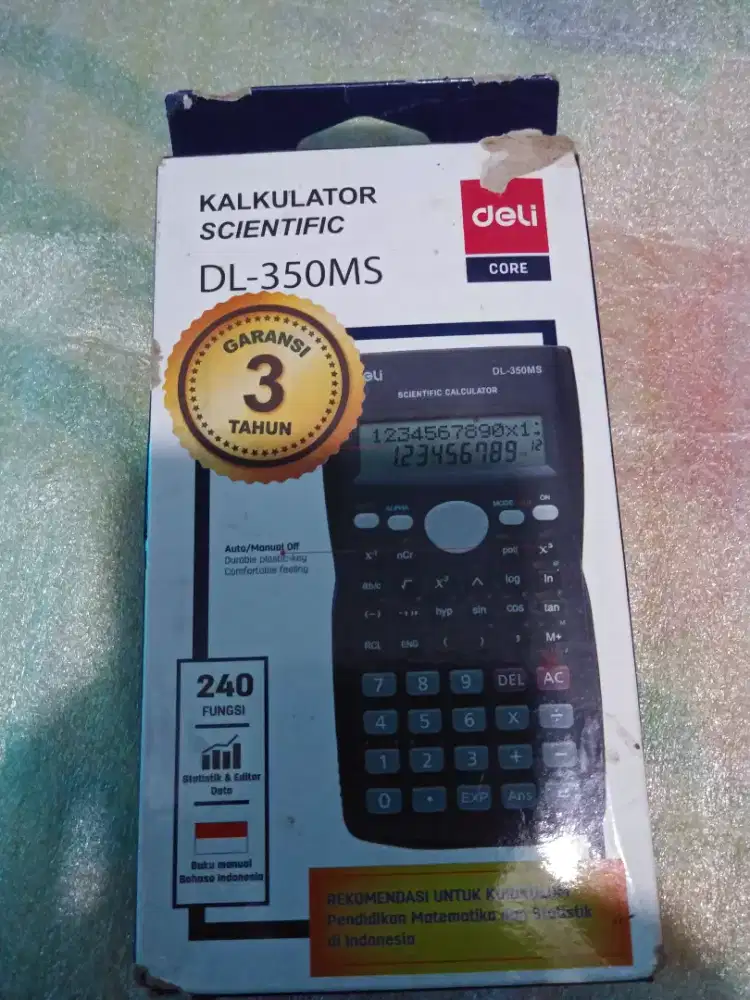 Kalkulator scientific merk Deli Core