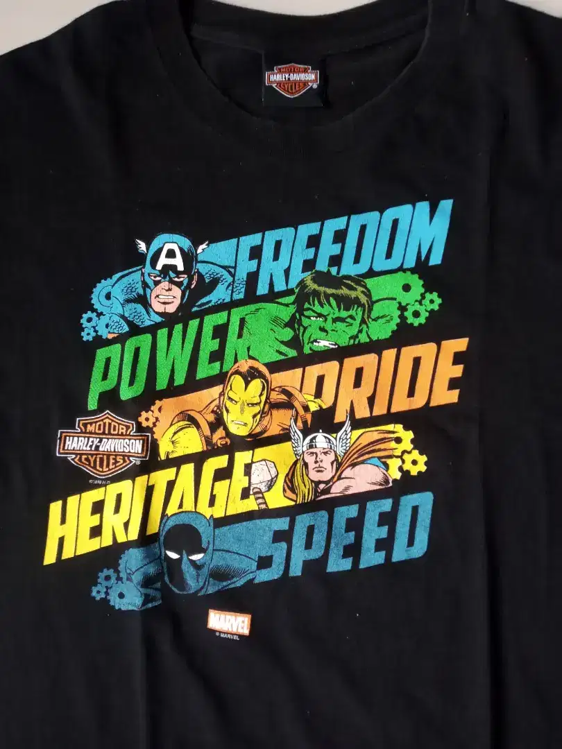 Kaos Harley Davidson Avengers Ori