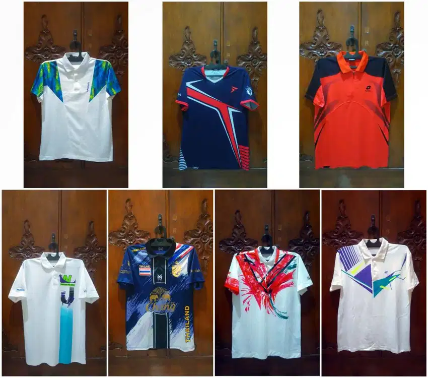 Jersey Badminton Tenis Volly Butterfly FLPA Lotto Lining Yonex