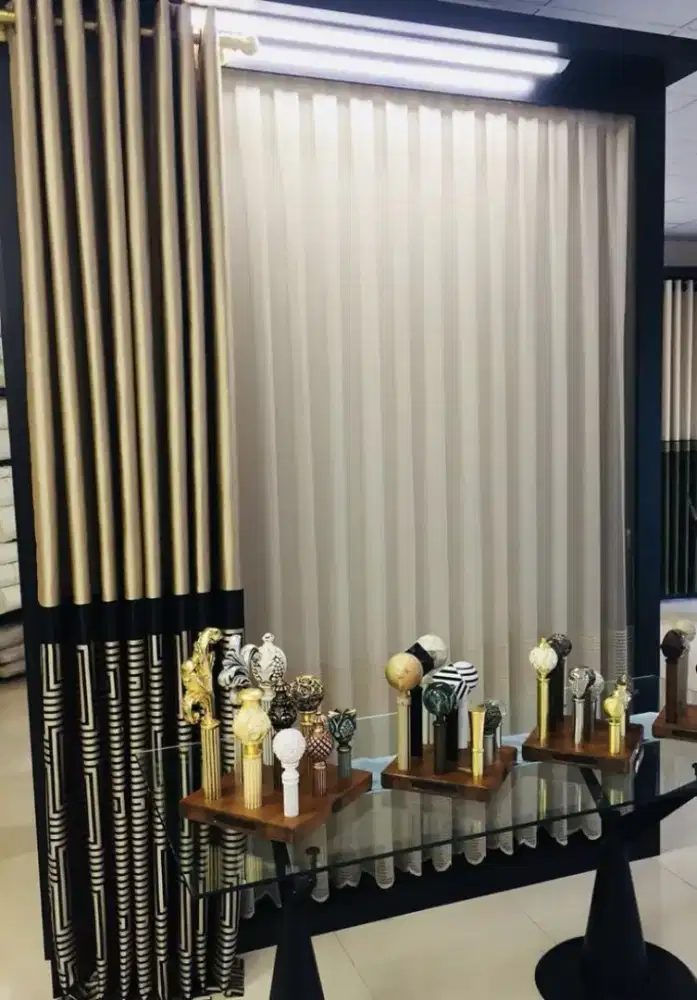 Pasang gordyn gorden murah vertikal roll blind jasa wallpaper dinding