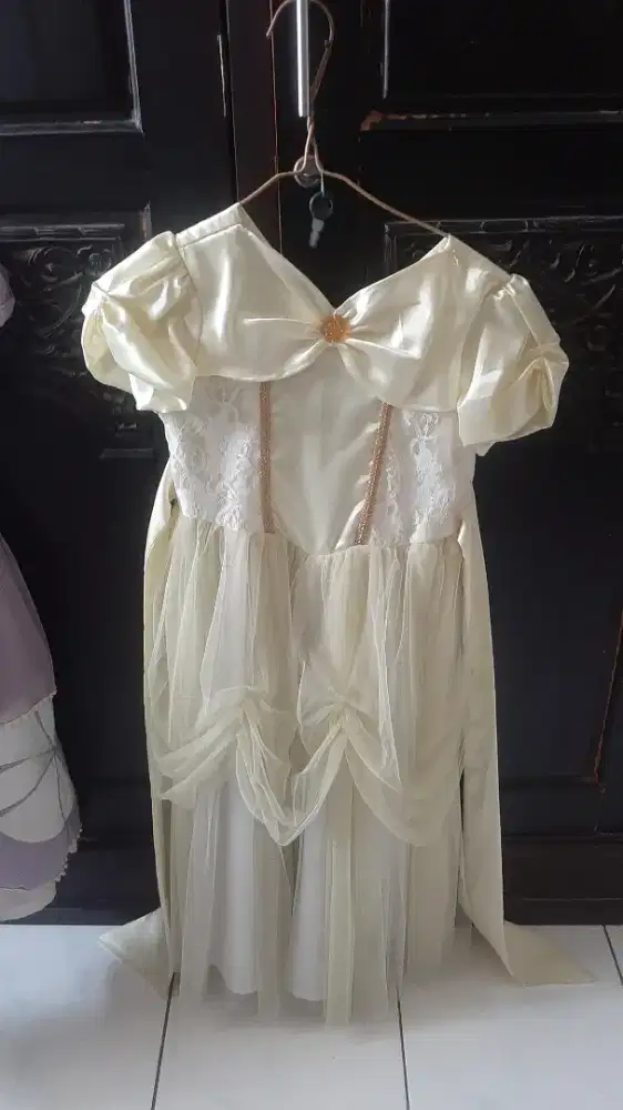 Dress karakter anak Princess Belle, umur 5-8thn