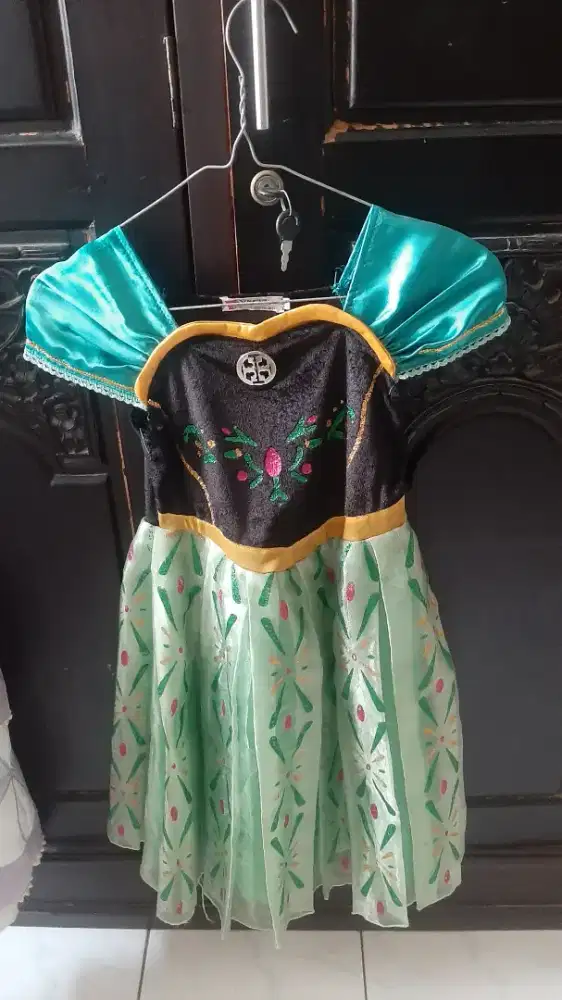 Dress karakter/cosplay anak Princess Anna, umur 4-7thn