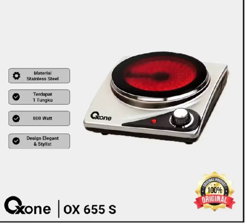 Kompor Listrik OXONE SINGLE CERAMIC STOVES OX 655S