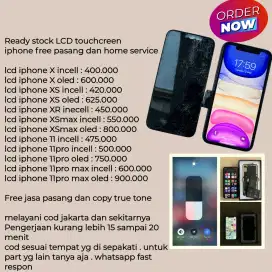 lcd iphone X XS XR XSmax 11 11pro free pasang