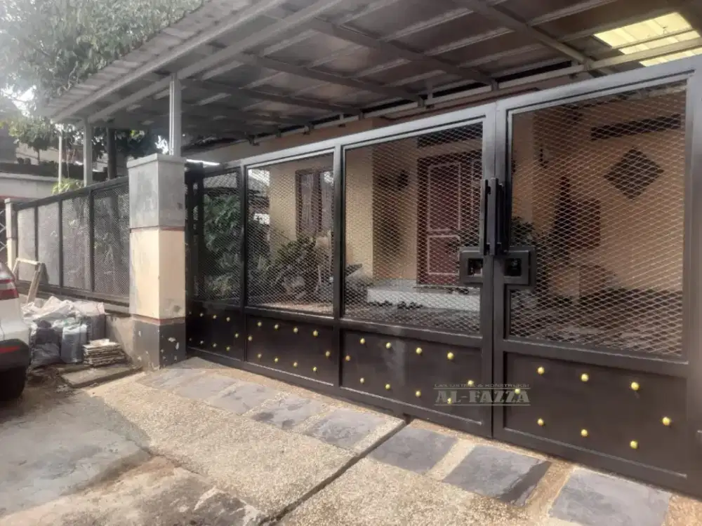 PAGAR RUMAH MINIMALIS RAM BESI EXPANDED METAL | Modern