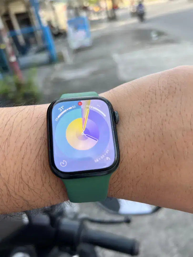 Apple watch series 7 45mm green exgrs mantap x