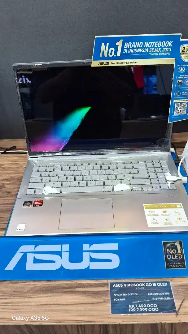 Cicilan tanpa kartu kredit asus vivobook go15 oled cukup KTP aja