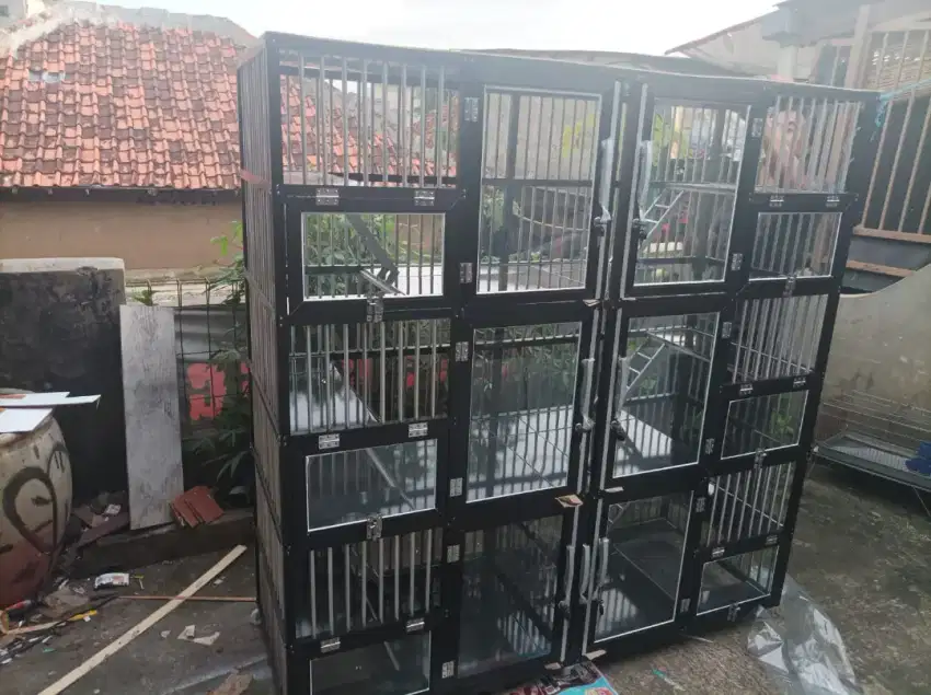 Kandang kucing alumunium