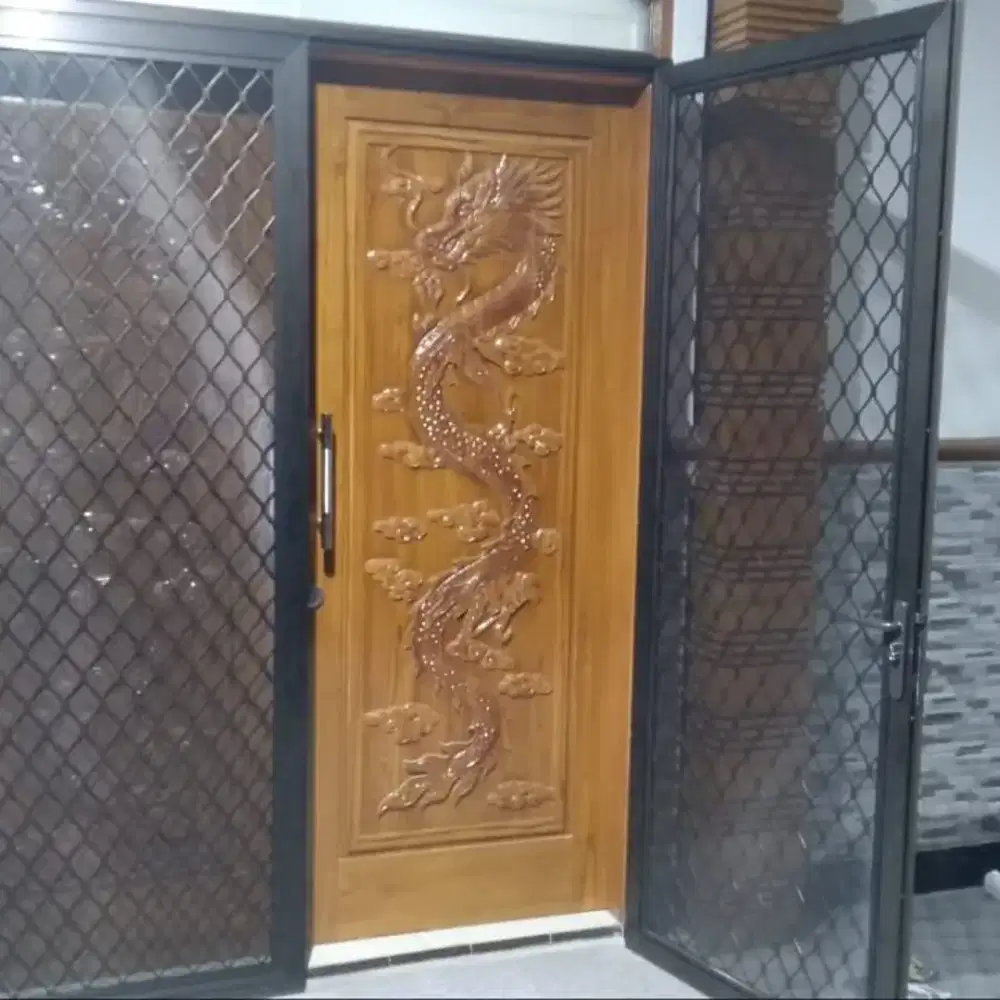 Pintu kasa nyamuk aluminium