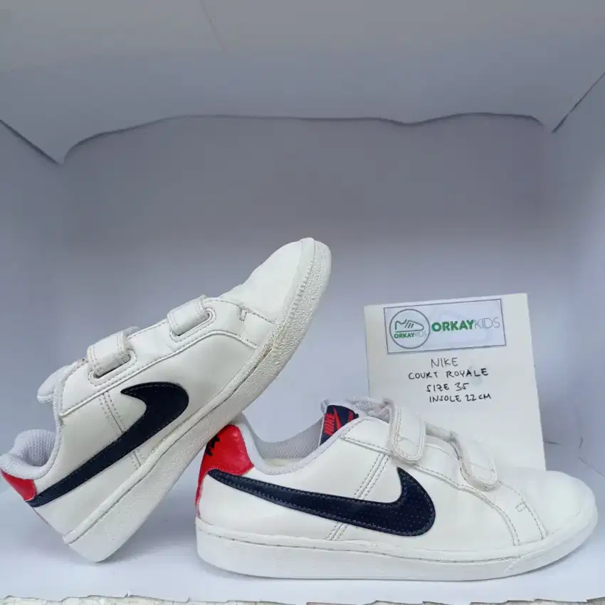 Sepatu Sekolah Anak Branded Nike Court Royale Second Original