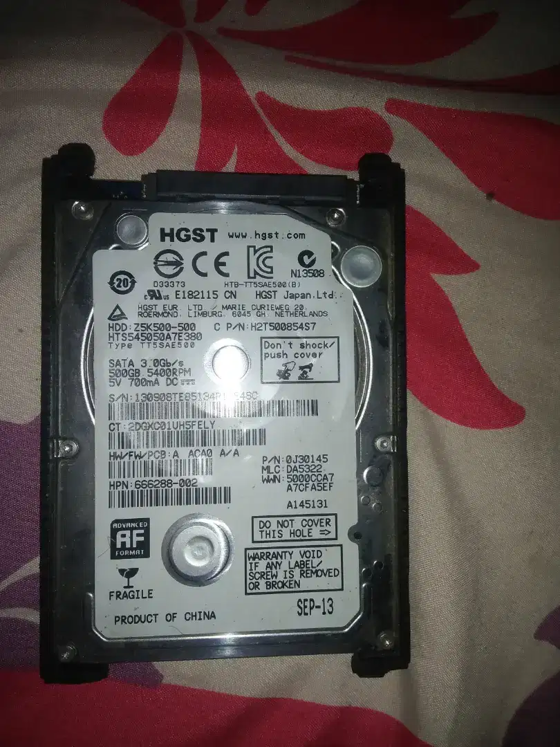 Hard Disk Laptop 25, 500GB