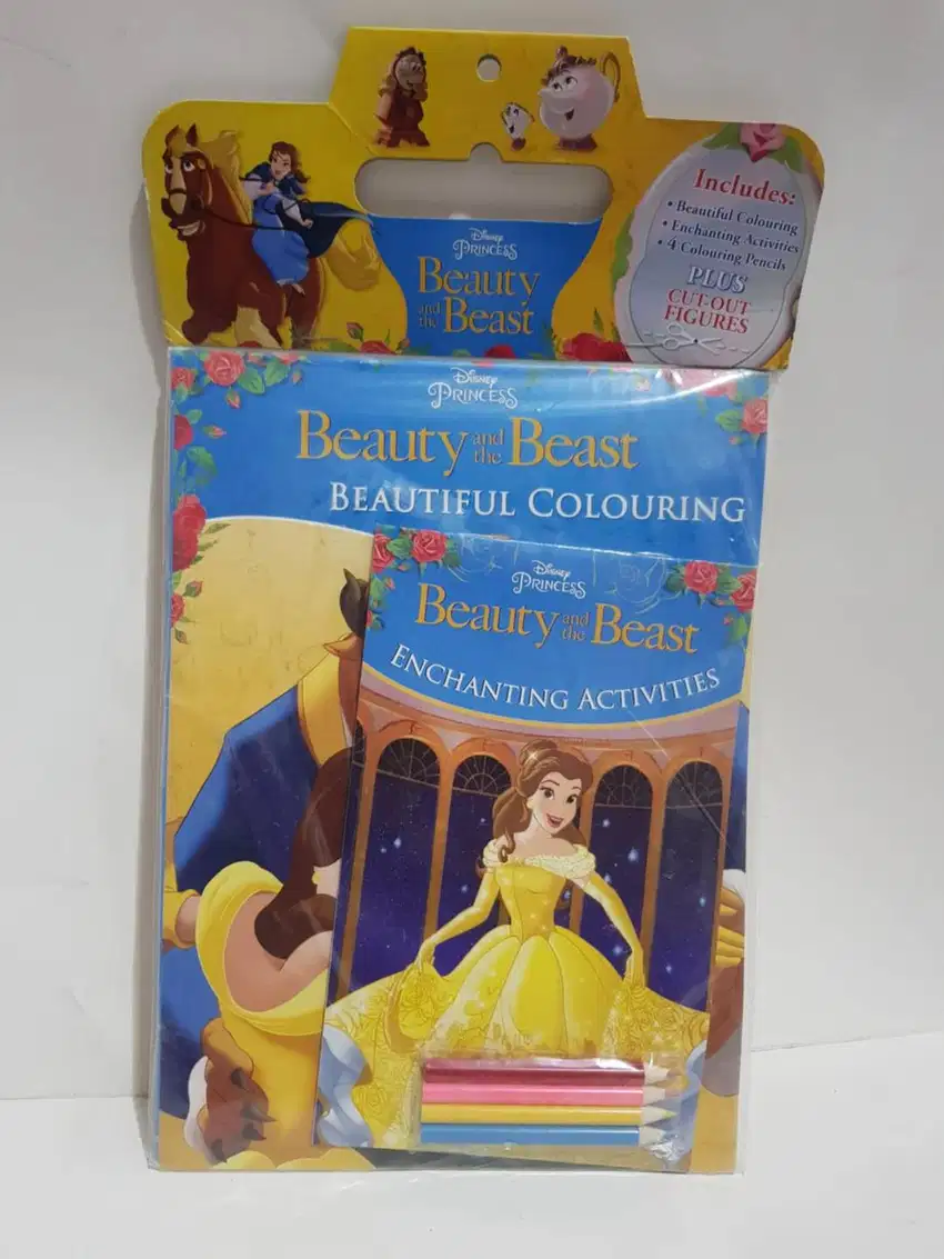 Buku Aktivitas Edukasi Pensil Mewarnai Disney Beauty and Beast