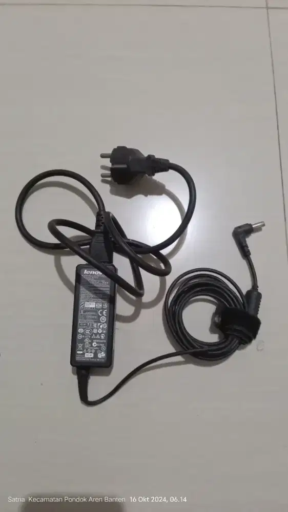 Charger laptop lenovo