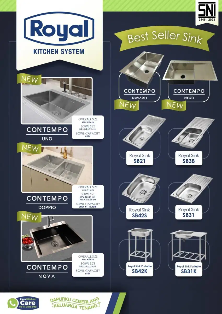 Royal Kitchen Sink Wastafel Dapur Bak Cuci Piring Pengering