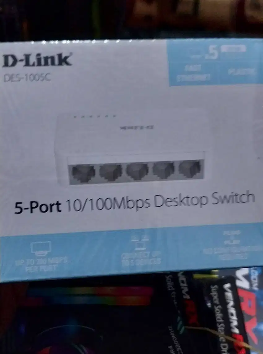 Switchhub DLINK 5P 10100 DES1005C