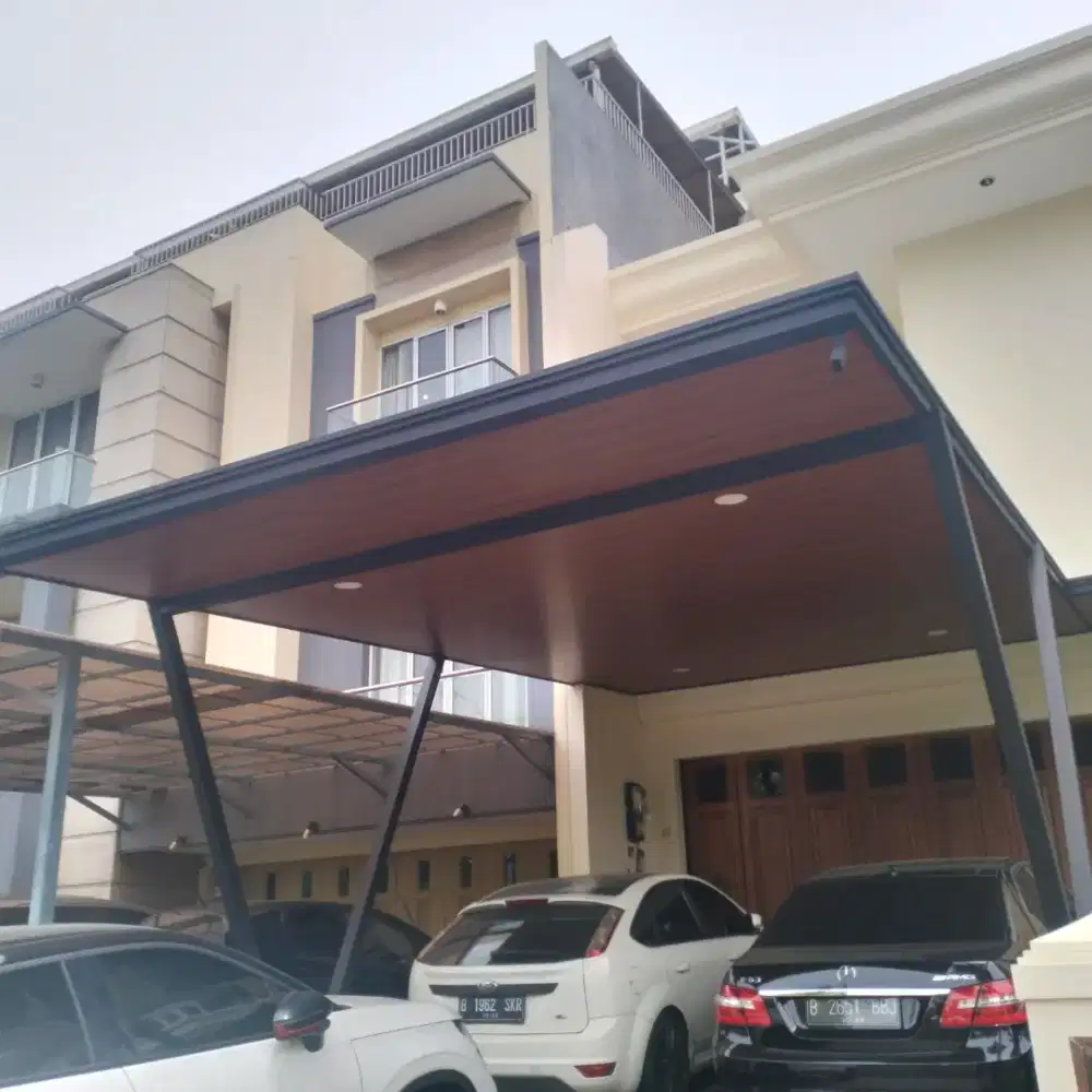 Kanopi besi Atep alderon dengan pelapon