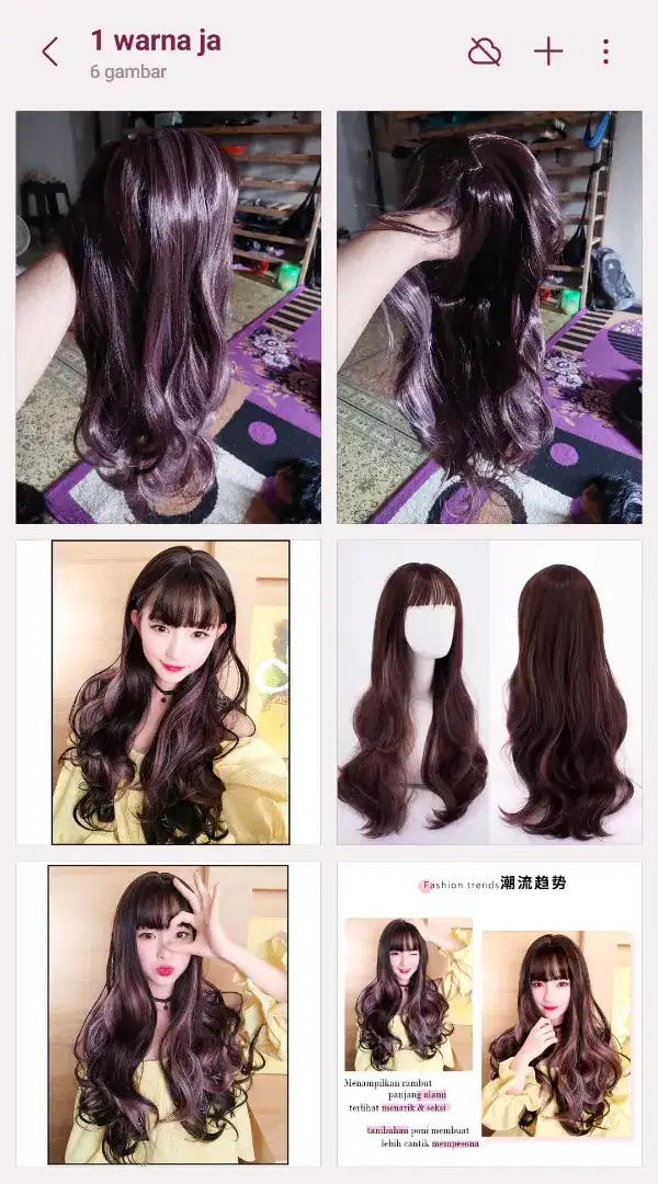 Wig / rambut palsu panjang & pendek