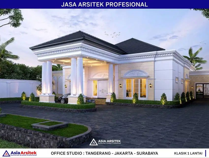 Jasa Arsitek Desain Gambar Rumah di Depok Desain Rumah 1899 m2