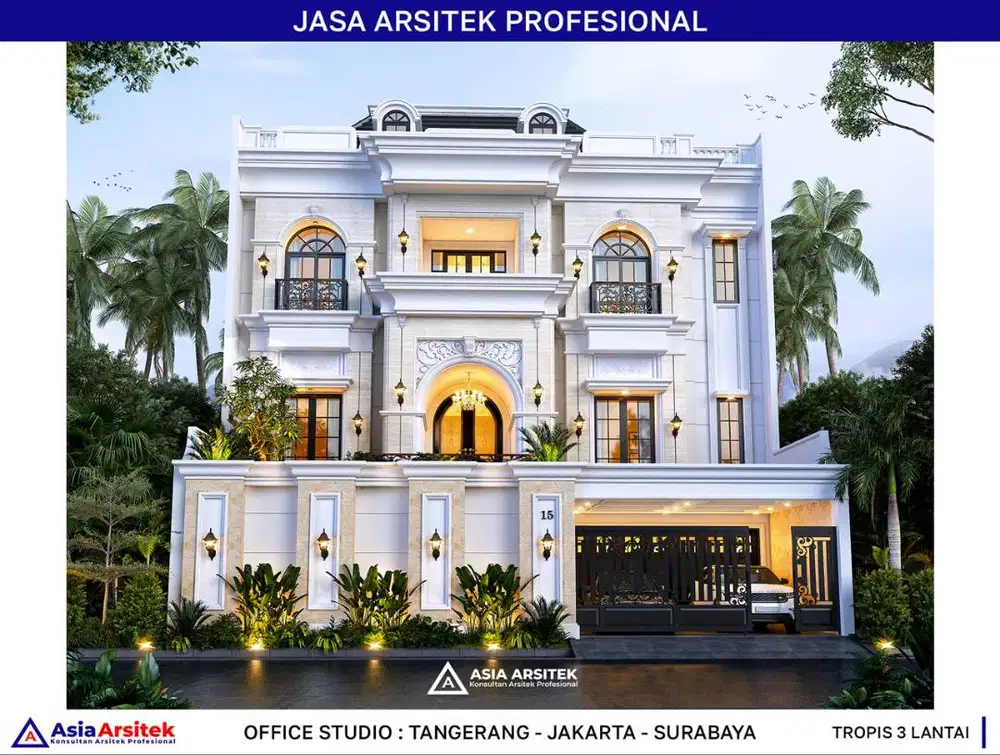 Jasa Arsitek Desain Rumah Depok Desain Rumah 387 m2 - Asia Arsitek