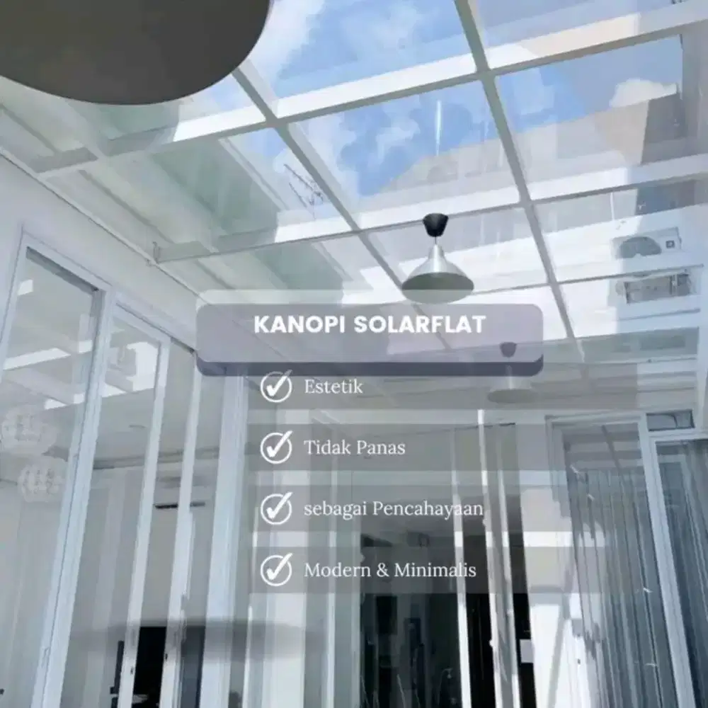 Kanopi atap solartplat