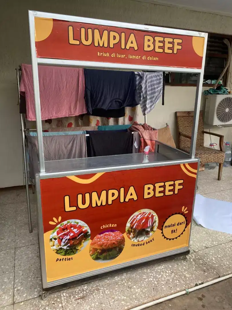 GEROBAK BEKAS STREET FOOD JUALAN KAKI LIMA