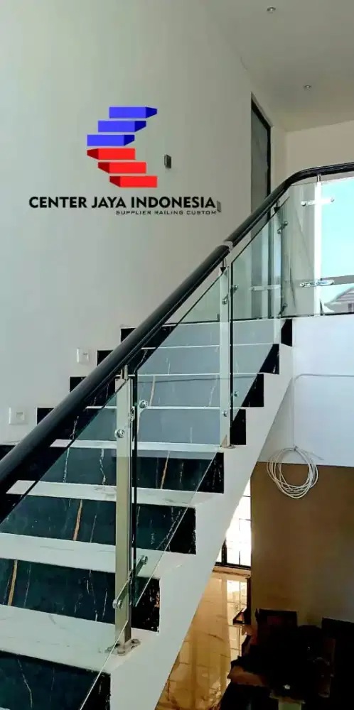 Railing Kaca Pegangan PVC