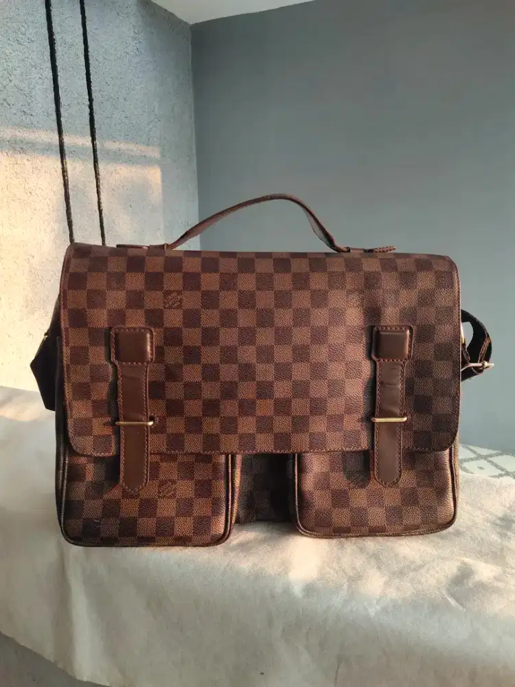 LV Broadway Damier Kanvas Ebane Messenger Shoulder Bag - Preloved 2005
