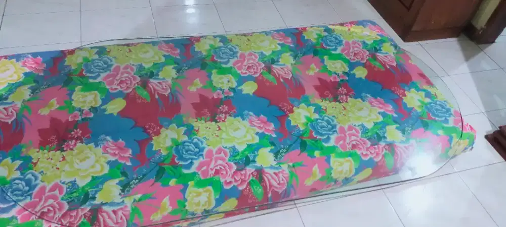 Kaca meja jati tebel 8mm