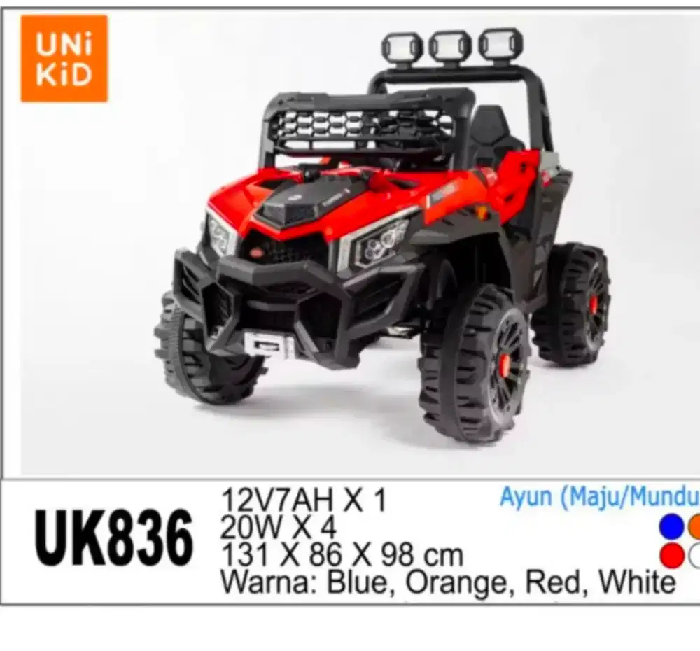 Mobil mainan aki jip Boogey uk836 free ongkir terbatas Bank karet