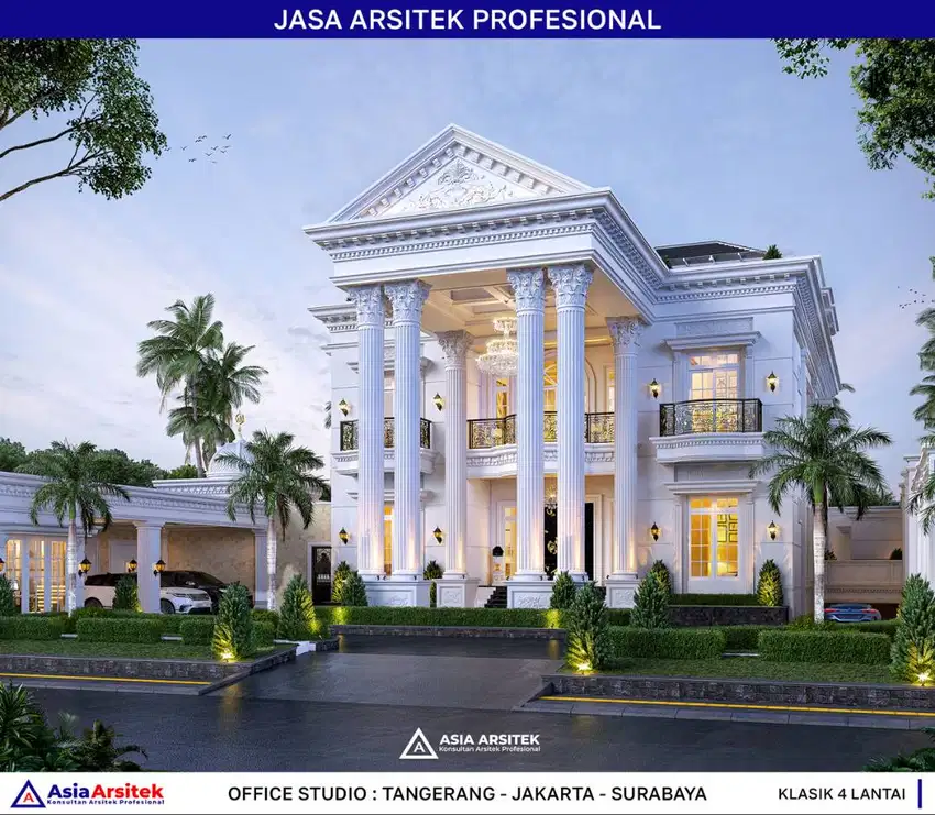 Jasa Arsitek Desain Gambar Rumah di Bekasi Desain Rumah 1232 m2