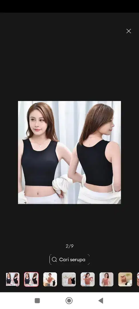 Bra sport miniset bh pakaian dalam wanita tanpa kawat murah