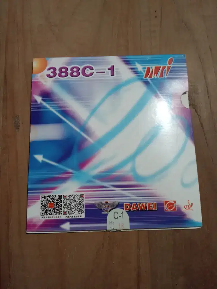 Karet Tenis Meja Bintik Dawei 388C-1 1.8mm Red