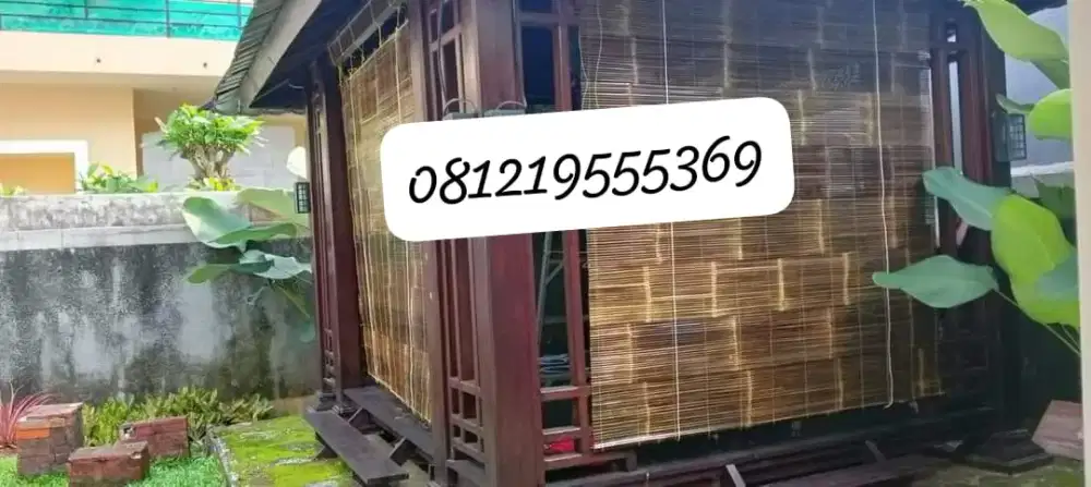 Tirai bambu bettung asli