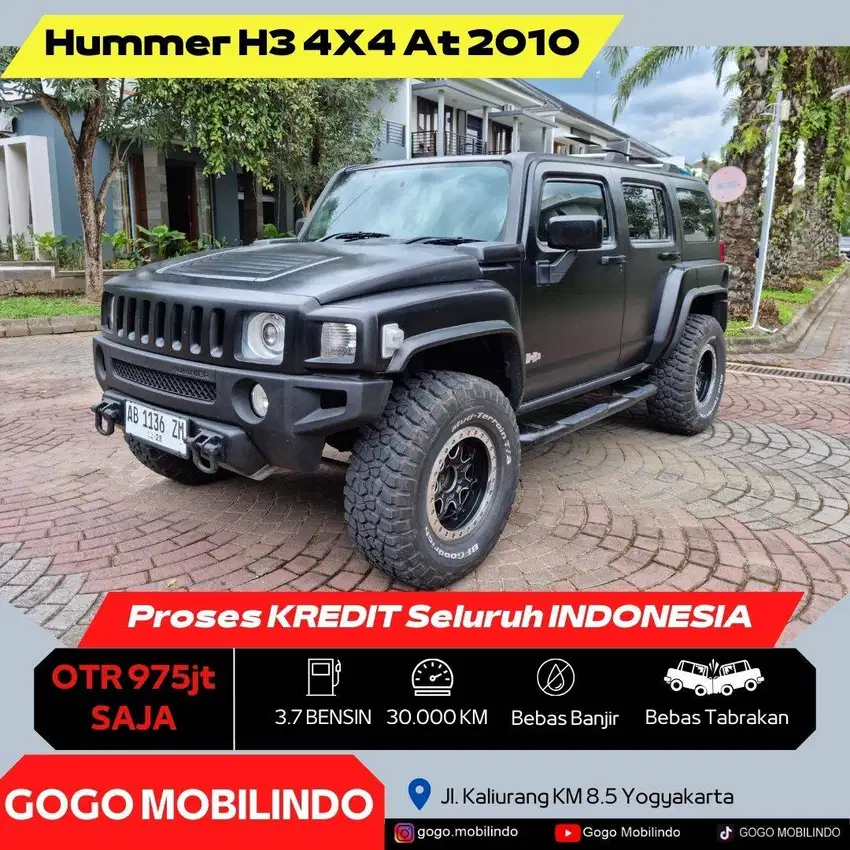 [Km30rb] Hummer H3 4x4 At 2010 Plat AB ISTIMEWA Bisa Kredit