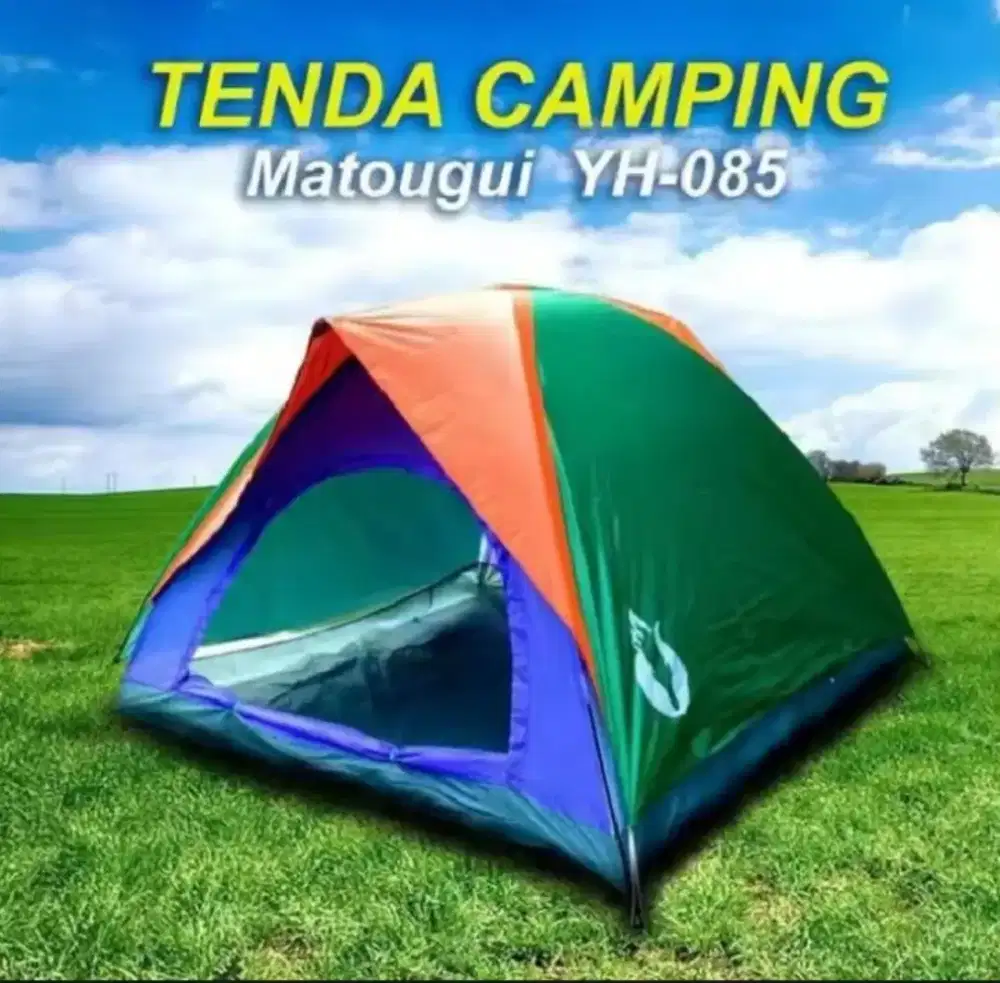 Tenda camping gunung dome double layer kapasitas 4 orang