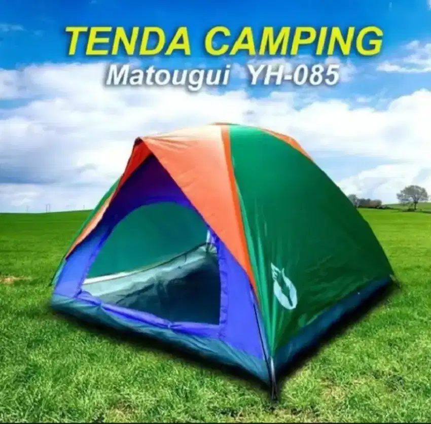 Tenda camping gunung dome double layer kapasitas 4 orang