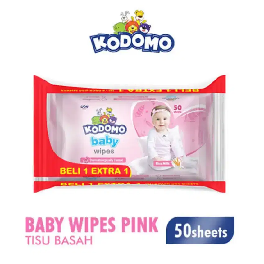 Kodomo tisu basah bayi 2x 50 sheet