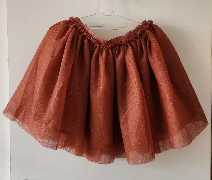 H&M rok skirt tule orange kids anak