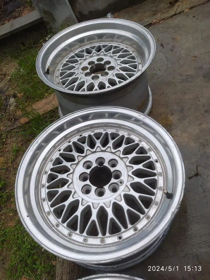 Velg BBS RS ring 17 celong parah