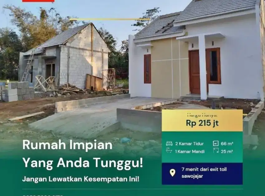 Rumah Murah dp 10 jt saja mepet kota