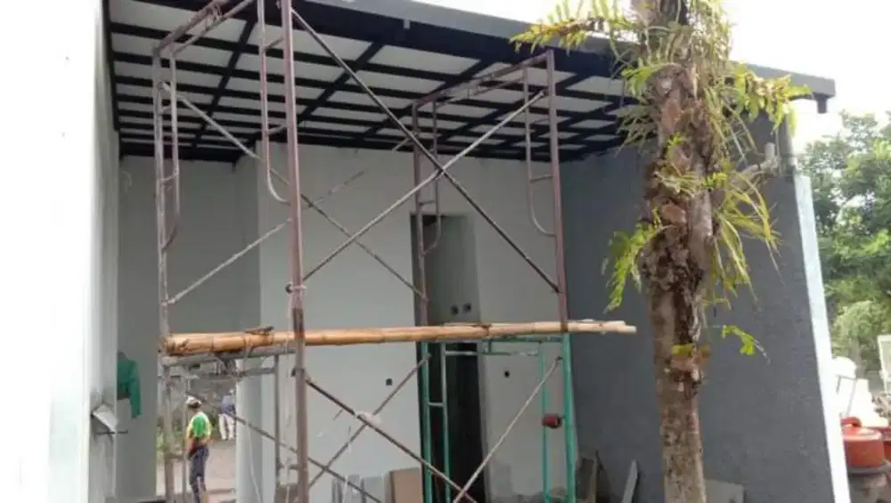 Kanopi minimalis kombinasi plafon grc