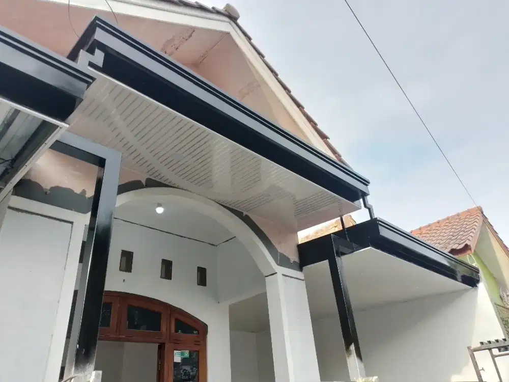 Kanopi pvc minimalis kombinasi talangg