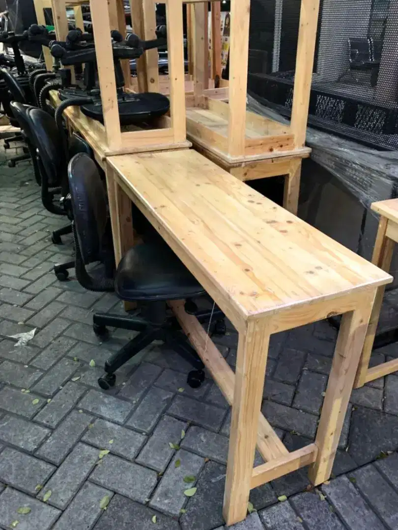 Meja Cafe / Meja Kayu Serbaguna / Meja Kayu Panjang / Meja Warung