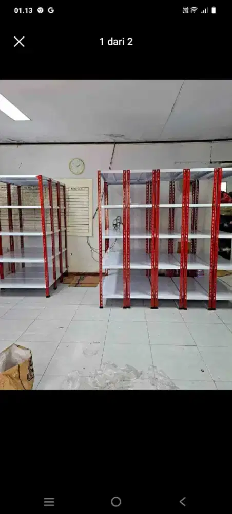 Rak besi siku lobang