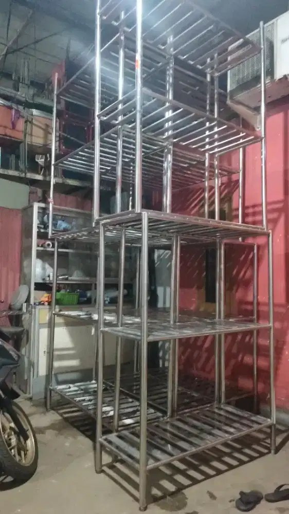 Jual rak stainless 3 tingkat